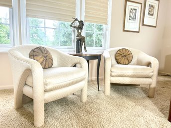 Pair Of Champagne Custom Chairs