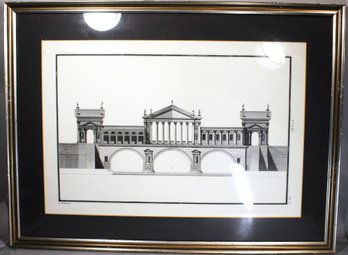 18th Century Framed Print Of Architecture Classical