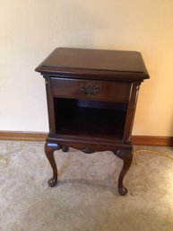 Clawfoot Nightstand With Drawer And Cubby