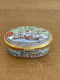 Rare Halcyon Days Enamels Trinket Box Limited Edition Jamestown 3/100