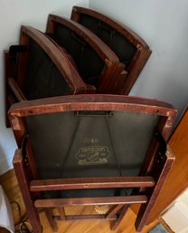 Four Folding Ferguson Bridge Chairs