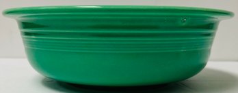 Vintage Green Fiesta Ware - Large Serving Bowl - 8 1/2 Inches Diameter X 2 5/8 Inches H - Double Stamp Marked