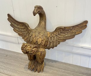 Solid Wood Carved Eagle