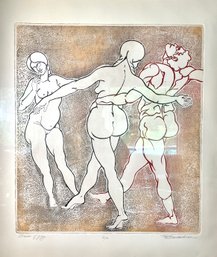 A  Framed Print - Dance Of Joy - M. Barooshian - Signed And Number - V/ X -