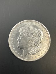 Beautiful 1921-D Morgan Silver Dollar