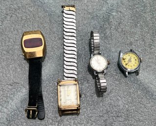 Lot Of 4 Parts Watches