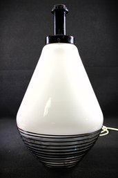 Mid Century Modern Handcrafted Italian Glass Table Lamp Made By Casa Luce For Scandinavian Gallery
