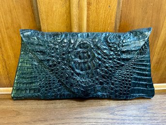 Vintage Crocodile Envelope Clutch