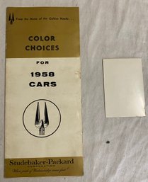 1958 Studebaker Paint And Color Information