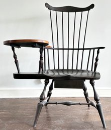 A Vintage Comb Back 'Chester' Windsor Chair With Writing Desk