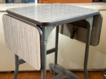 Vintage Maso Interstate Typewriter Table With Drop Leaf Sides...industrial Chic Meets Men?