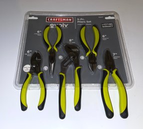 New In Package Craftsman Evolv 5-Piece Pliers Set - Lot 2 Of 3