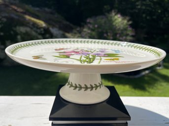 Botanic Garden By Portmeirion 9-3/4' Pedestal Cake Stand  'SWEET PEA' 3' Tall