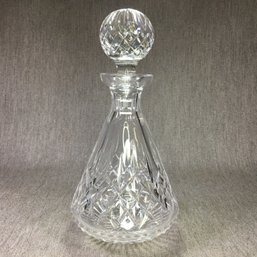 Beautiful $395 Retail Price - WATERFORD LISMORE Pattern Roly Poly Decanter With Stopper - Like New Condition !