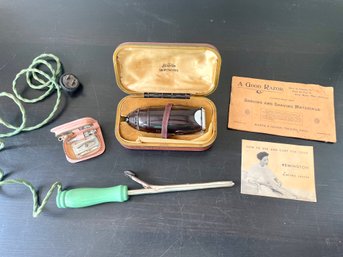Early Electric Curling Iron & Sunbeam Shavemaster