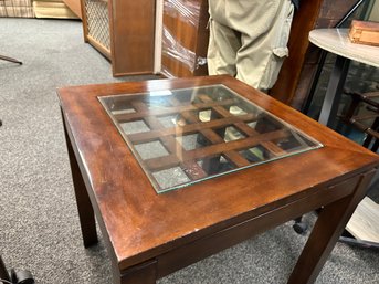 Side Table With Glass Top