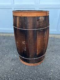 Original Antique Railroad Wooden Barrel Shipping Nail Keg