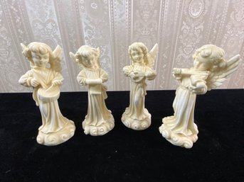 Bianchi Alabaster Set Of 4 Angels