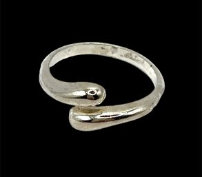 Vintage Sterling Silver Wrap Ring, Size 8.5