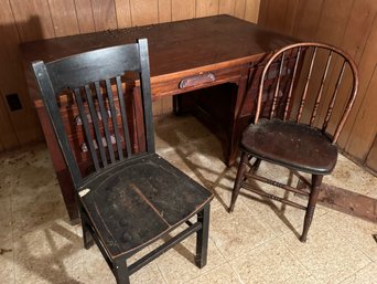 Desk And Two Chairs