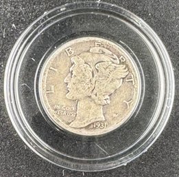 1931 Mercury Silver Dime