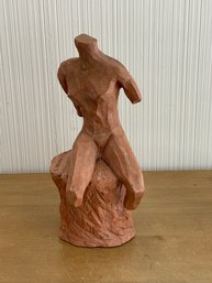 Signed Terracotta Sculpture