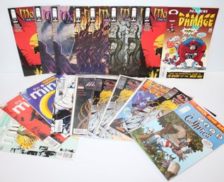 Mixed Image Comics With Moriarty, Major Damage, City Of Heroes, Cryptics, Cyber Force,  Minx, Etc. Lot - TDM