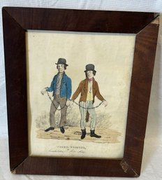 Antique Hand Colored Engraving- Titled 'tried Friends'