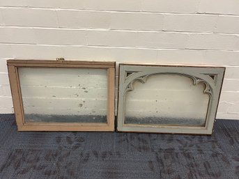 Pair Of Antique Church Windows