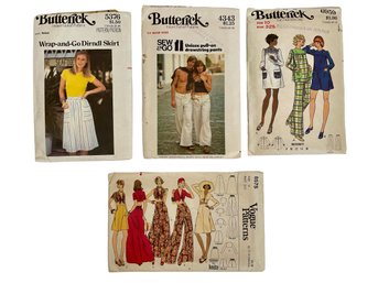 Vintage Butterick & Vogue Patterns From The 1970s