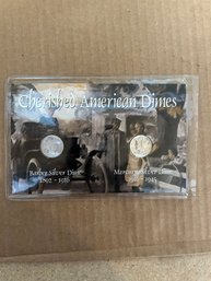 Beautiful Rare First Commemorative Mint Cherished American Silver Dimes !!!
