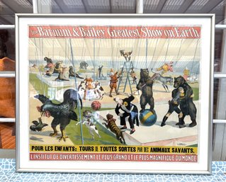 Framed Barnum And Baileys Vintage Circus Print For The Dad Who Loved Going To The Circus
