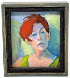 Susan Doerflinger Signed Oil On Canvas Portrait Painting, 2012