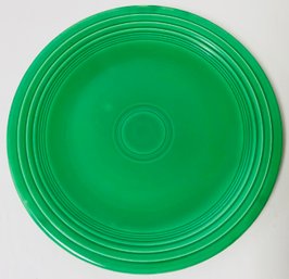 Vintage Fiesta Ware Green Charger Large Plate - 14 1/8 Inches Diameter - Homer Laughlin