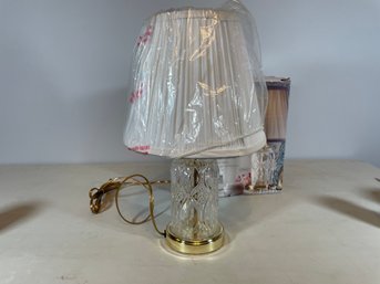 Vintage Boudoir Nightstand Lamp With Shade