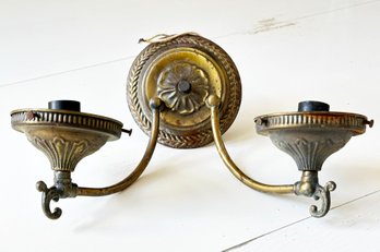 A Vintage Brass Wall Sconce