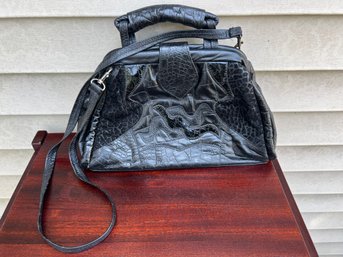 Vintage 1980s Saereun Genuine Leather Handbag