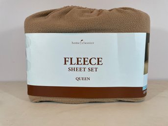 Fleece Sheet Set - Queen Size - Tan