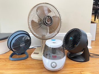 Fans And A Humidifier