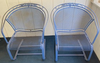 Two Iron Spring Chairs