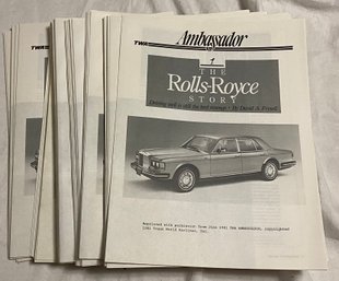 1981 'The Rolls-Royce Story' Article From TWA Ambassador