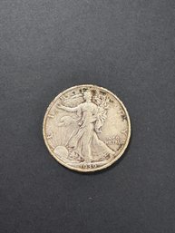 1939 Walking Liberty Silver Half Dollar