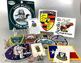 Group Lot Of Patches And Pins