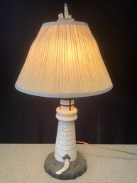 White Lighthouse Table Lamp