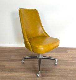 60s Chromcraft Mustard Vinyl Chair