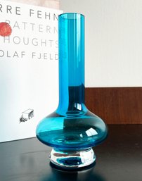 Vintage Cerulean Blue Waterford Crystal Vase