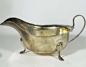 English Sterling Silver Sauce Boat 103.2 Grams