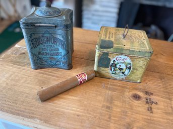 2 Vintage Tobacco Tins