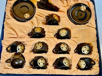 Vintage Japanese Tea Set In Case