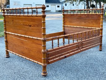 A 19th Century French Faux Bamboo Day Bed - AS IS